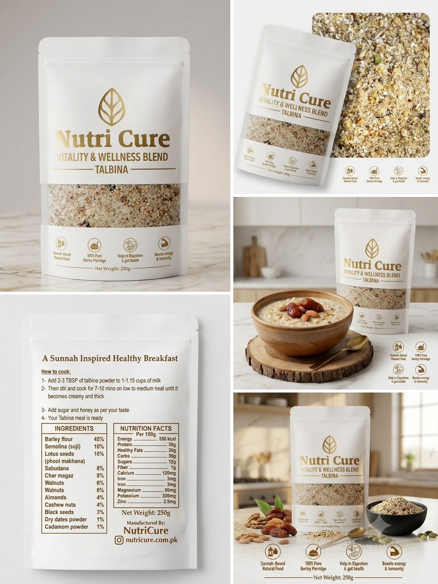 Nutri Cure Premium Talbina - Vitality & Wellness Blend