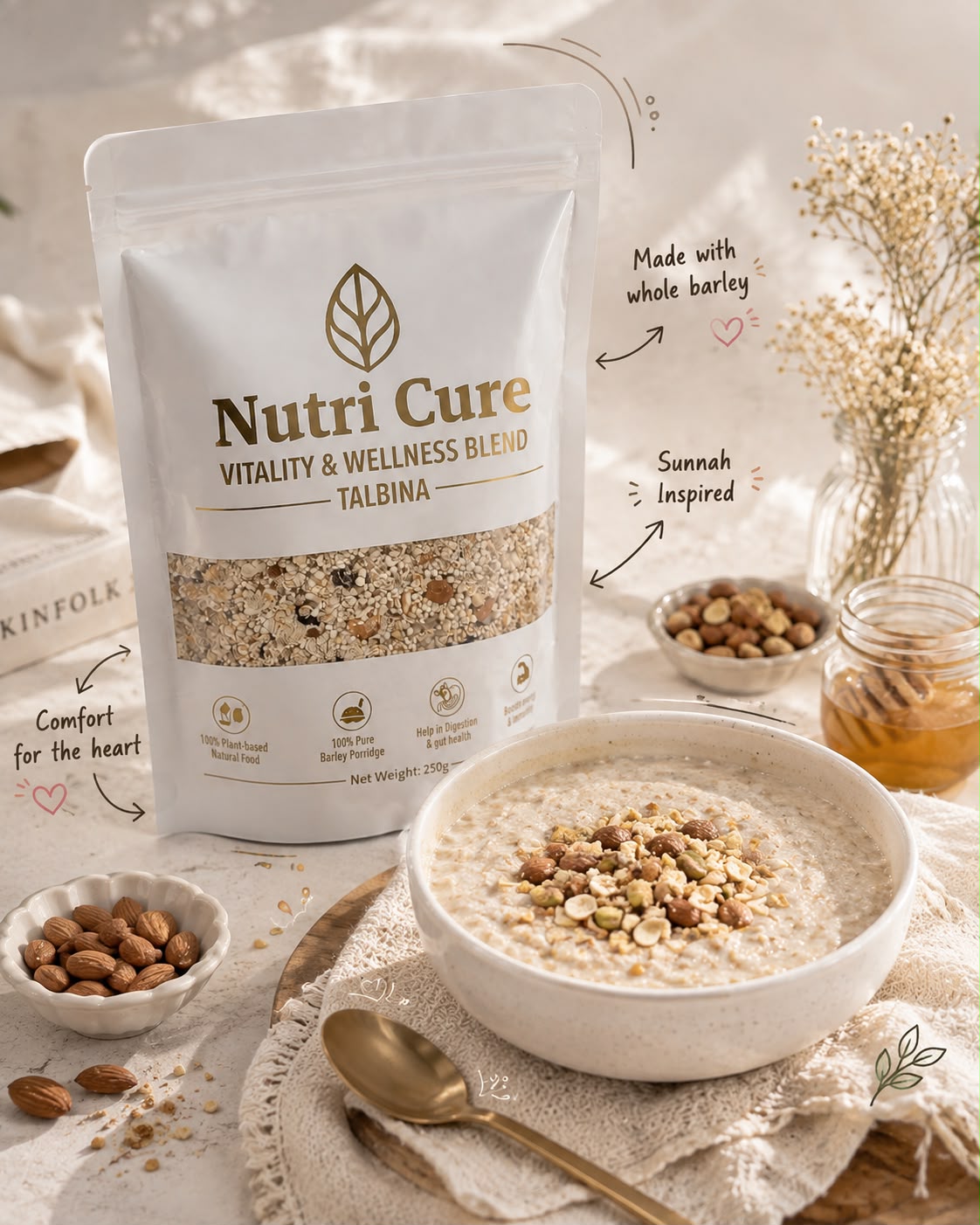 Nutri Cure Premium Talbina - Vitality & Wellness Blend